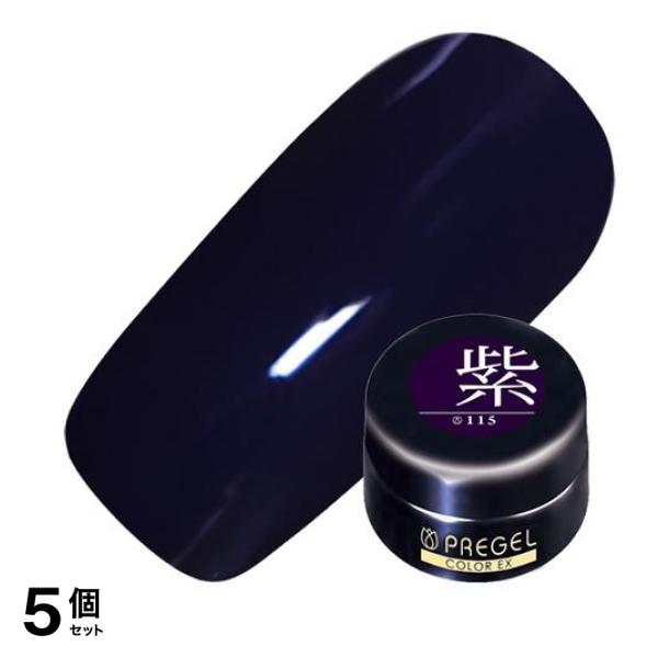 PREGEL(プリジェル) カラーEX PG-CE115 紫 パープル 4g 5個セット