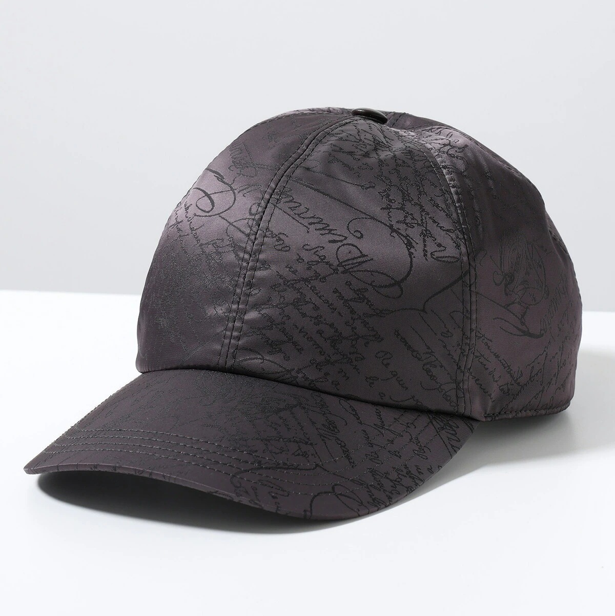 Berluti ベルルッティ ベースボールキャップ T29CA47-003 メンズ ナイロン スクリット ジャガード ロゴ 帽子 P50/WARM-GREY