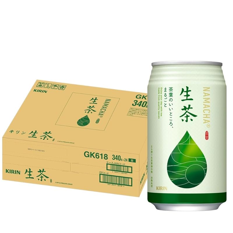 即納：キリン 生茶 お茶 340gスチール缶×24本 4,644円