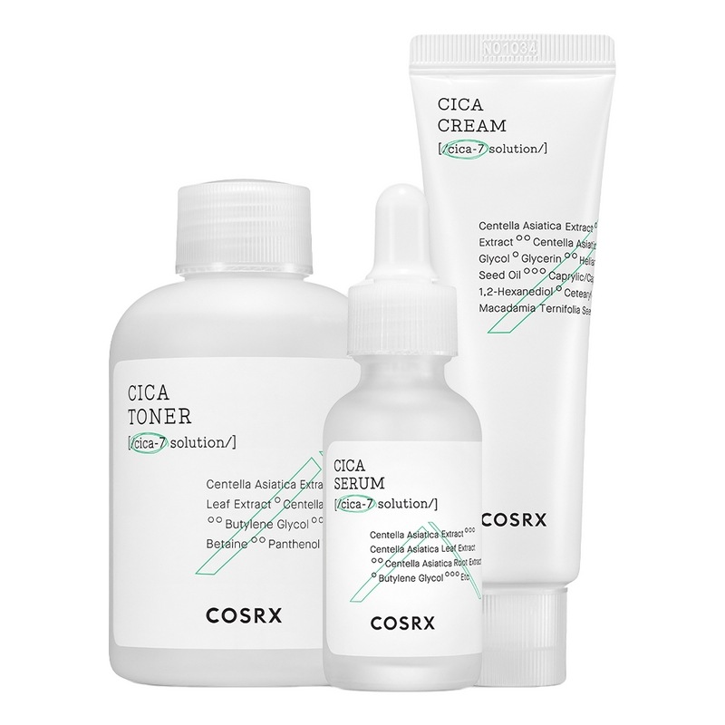 【3種セット】コースアルエックスピュアフィットシカ鎮静3種セット（トナー150ml＋セラム30ml＋クリーム50ml）