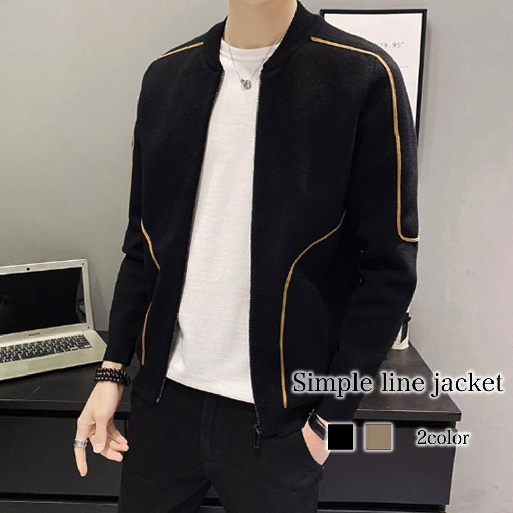 ブルゾン メンズ シンプルラインジャケット かっこいい ゴルフ きれいめ ブランド パーカー マウンテン キルティング ジャンパー 冬 おすすめ 防寒 秋 コーデ 春 コーデュロイ ウェア 40代 ジ