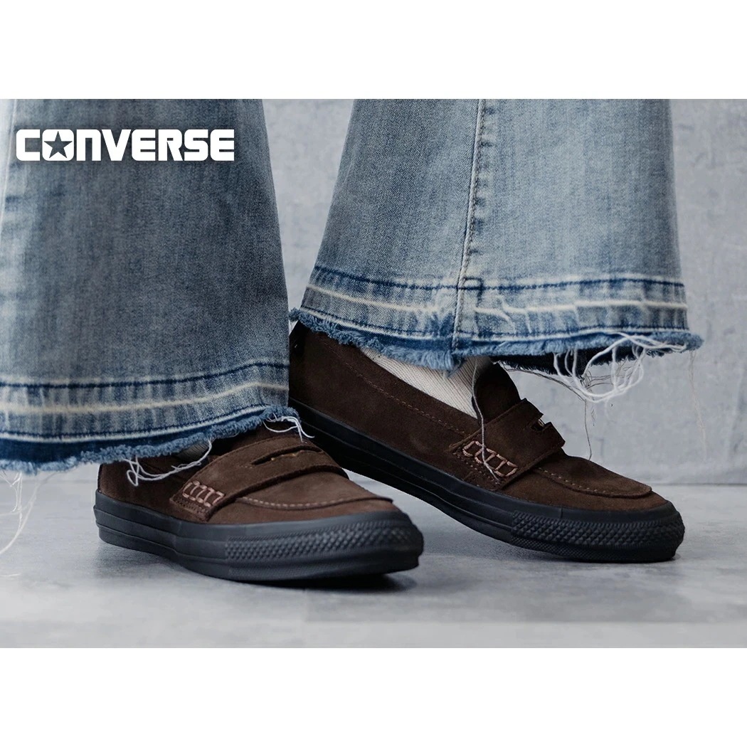 CONVERSE コンバース ローファー スニーカー ALL STAR オールスター コイン COINLOAFER SU BROWN ( レザー メンズ スエード 31316670 )