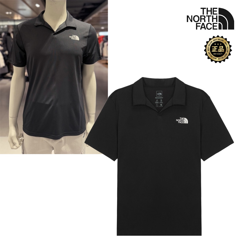 NT7PS10A MS RECOVERY S/S POLO 半袖 ポロシャツ 吸汗速乾 ドライ 通気性 軽量 スポーツ ゴルフ トレーニング レギュラーフィット シンプル 刺繍 デイリー 韓国 コーデ