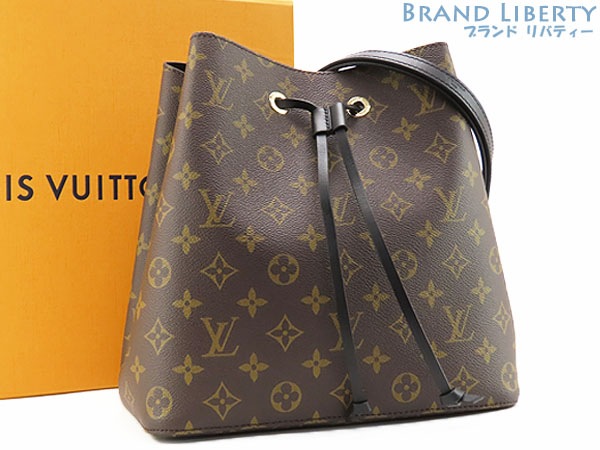 未使用ルイヴィトンモノグラムネオノエ巾着型肩掛け斜め掛けショルダーバッグドローストリングバッグノワールブラックM44020