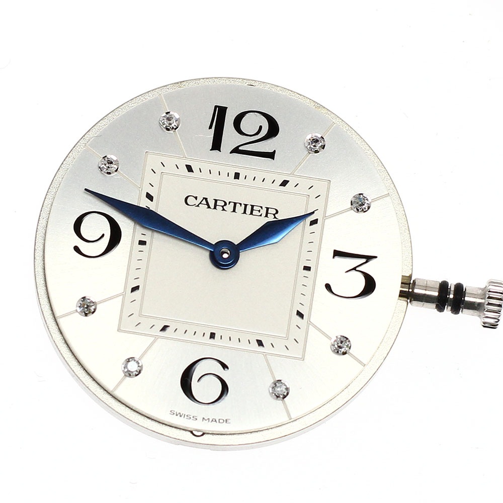 カルティエ CARTIER ムーブメント Cal.690 8Pダイヤ クォーツ メンズ 美品 _J-87【中古】