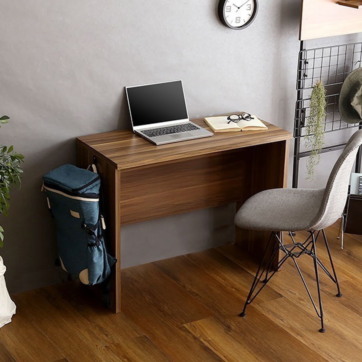 ヴィンテー ジシンプルデスク 学習デスク 勉強机 90幅 木目調 ワークスペース テレワーク