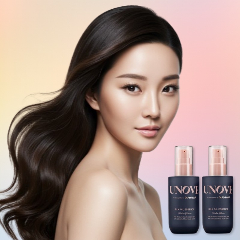 [1+1]シルクオイルヘアエッセンス70ml×2本セット・テンダーブルーム/ウォームペタル2種類から選択・しっとりツヤ髪・韓国ヘアケア
