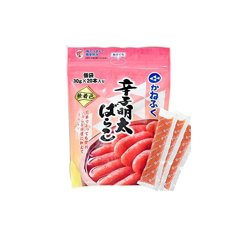 かねふく 無着色 辛子明太ばらこ (2パック(30g×40本))