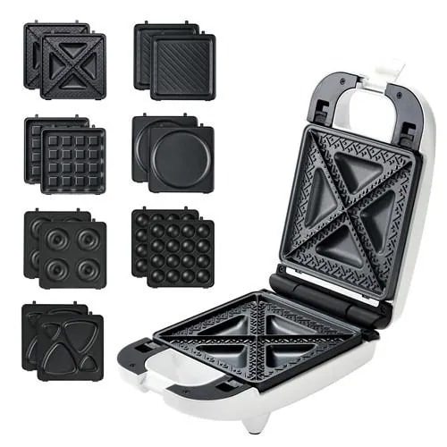 LITHON KDHS-021W 7DAYSサンドメーカー 1台7役 縦置きコンパクト収納