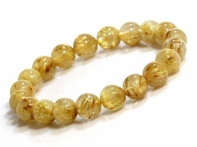 ゴールドルチルクォーツ ルチルクォーツ ブレスレット 10mm パワーストーン ブレスレット メンズ レディース 天然石 数珠 アクセサリー メンズブレスレット レディースブレスレット パワ h361