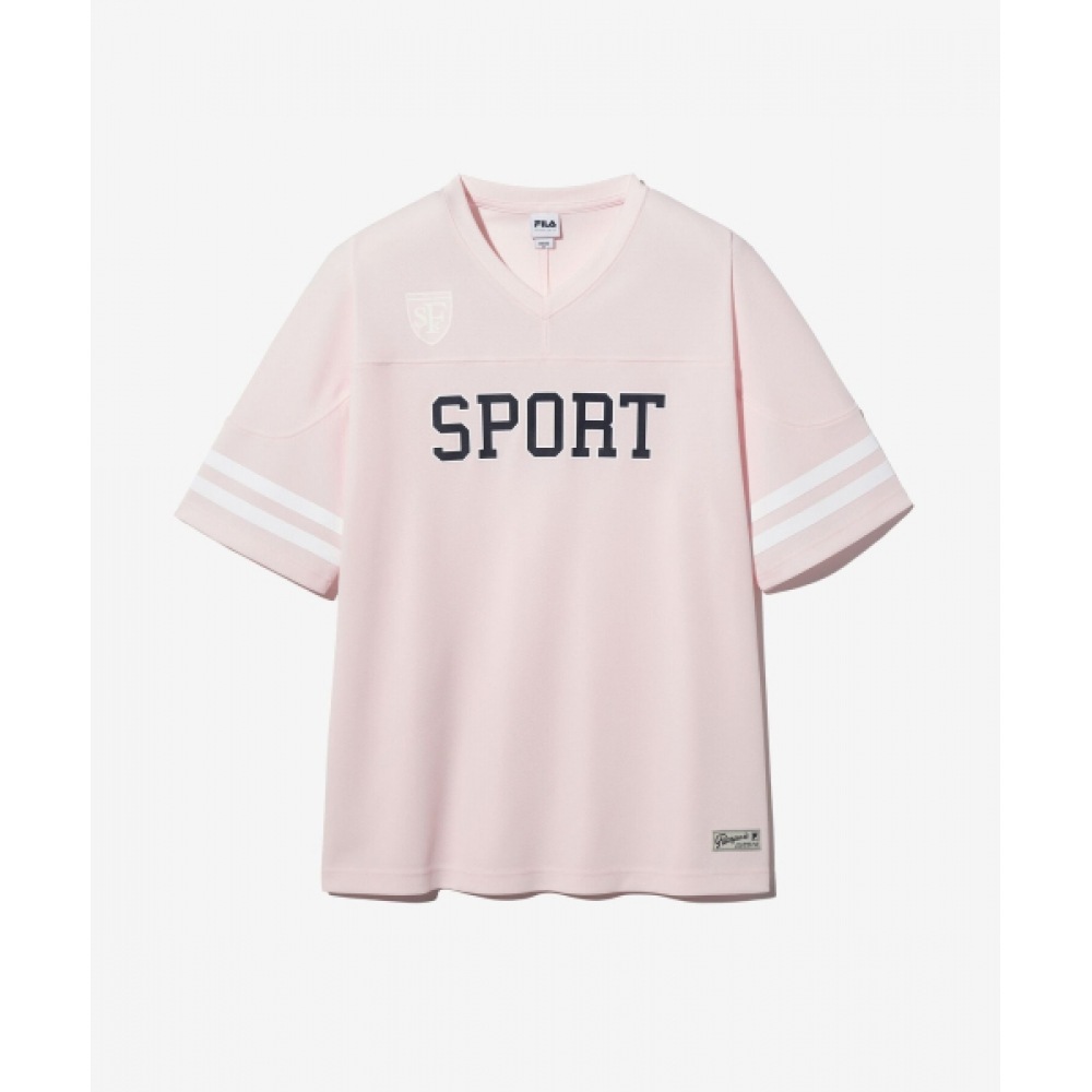 FILA ラグビーメッシュジャージーショートスリーブ T シャツ (FS2RSH2114XLPK)