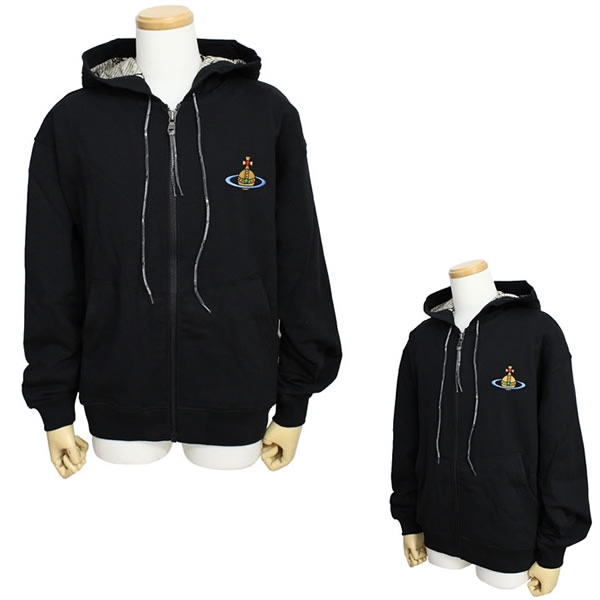 スウェットパーカー 2I010001-J006O-N401 RUGGED ZIP ブラック