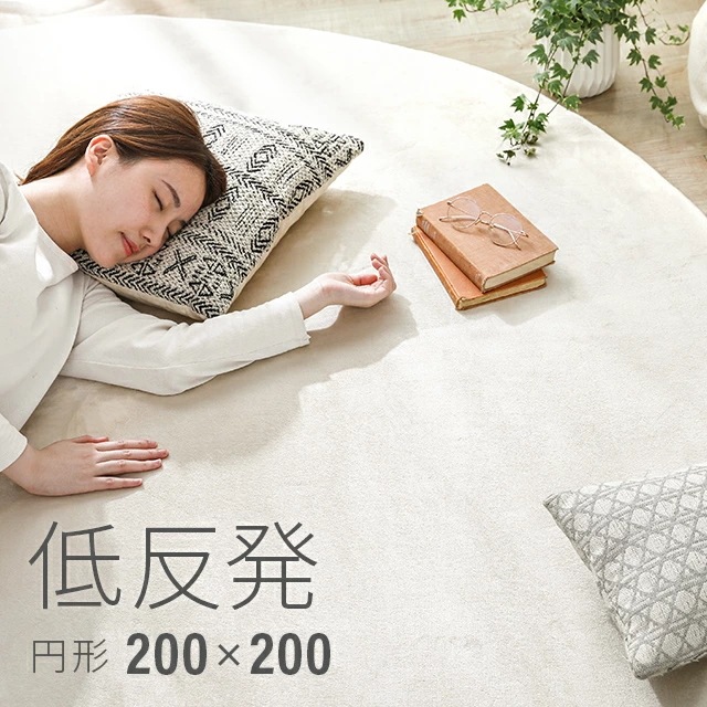 ラグ rug 円形 北欧 低反発 円形ラグ 低反発ラグ 200x200 カーペット シャギーラグ 厚手 楕円 モダン 絨毯 厚手 丸型 グリーン 滑り止め 防音マット 7,379円