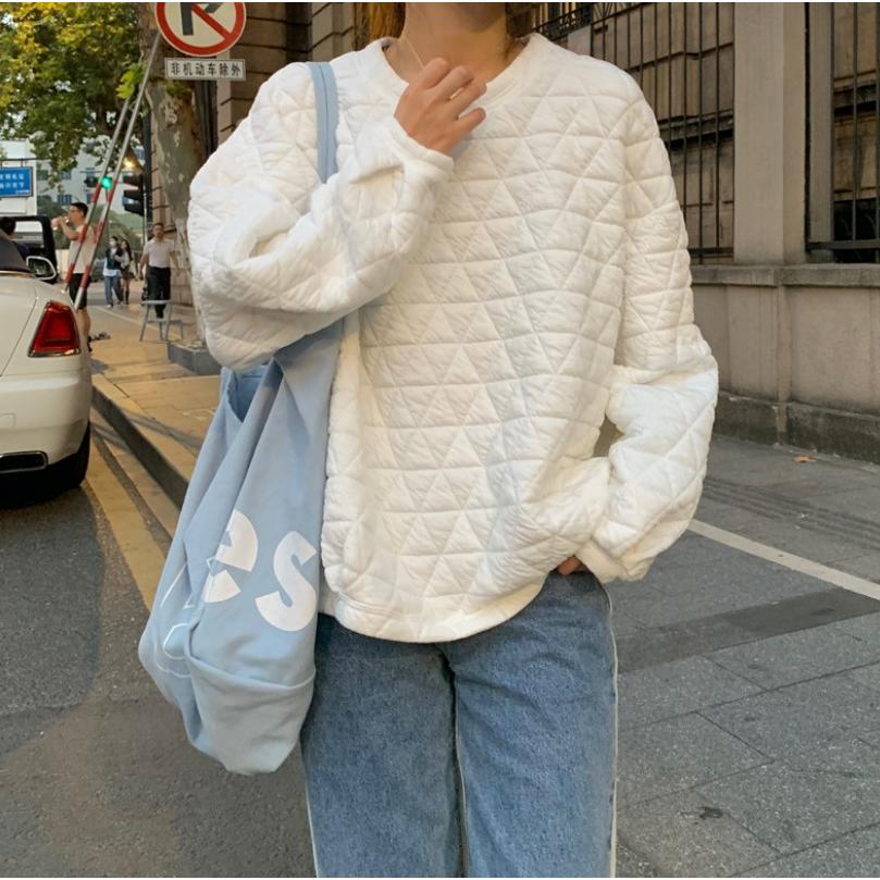 【即納】[最安値挑戦]！パーカー 秋 秋冬 冬 レディース トップス トレーナー ロンティ ロンT 大きいサイズ 韓国 ファッション 長袖 シンプル 5051