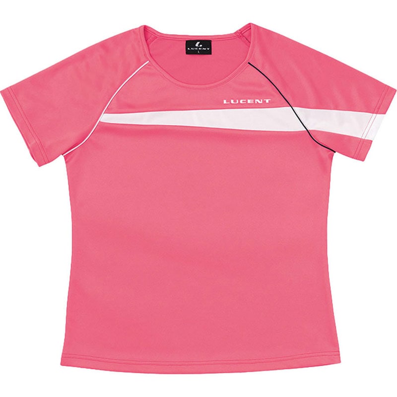 LUCENT(ルーセント) Ladies ゲームシャツ(襟ナシ) ピンク テニス ゲームシャツ ウィメンズ (xlh2311)
