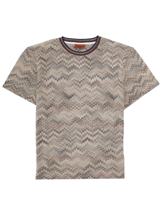 MISSONI Men T-Shirts US26SL06 BR014NS01JZ BEIGE