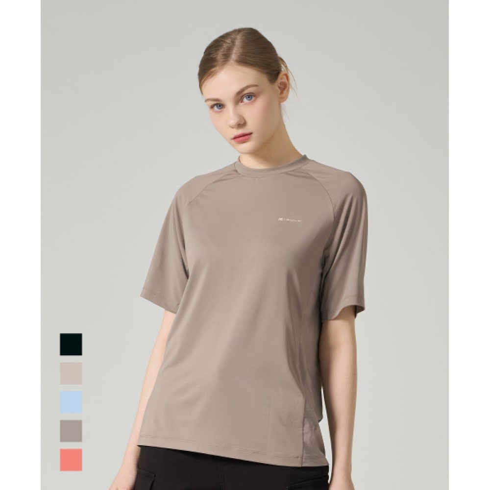 ミレーゴルフ 5ピースストレッチメッシュ半袖Tシャツ女性用