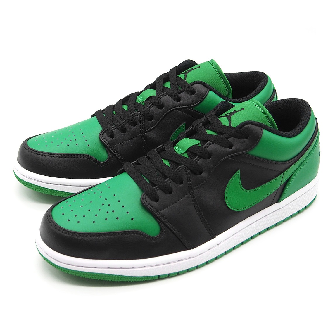 AJ 1 LOW BLACK/BLACK-LUCKY GREEN-WHITE メンズ スニーカー セルティックス