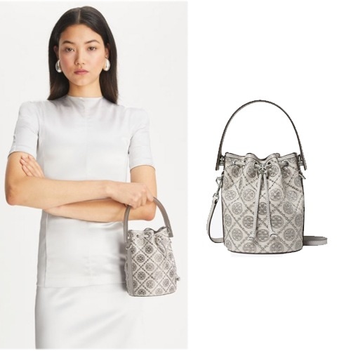 Tモノグラム エンベリッシュ ミニバケットバッグ 162791