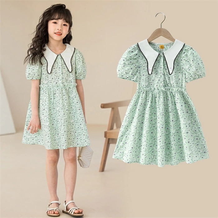 子供 ワンピース キッズ 発表会 入園式 子供服 女の子 春 夏 花柄 緑 グリーン フォーマルドレス 韓国風 カジュアル ガールズ プリンセス 通学 通園 説明会 二次会 演奏会 入学式 結婚式 卒 5,333円