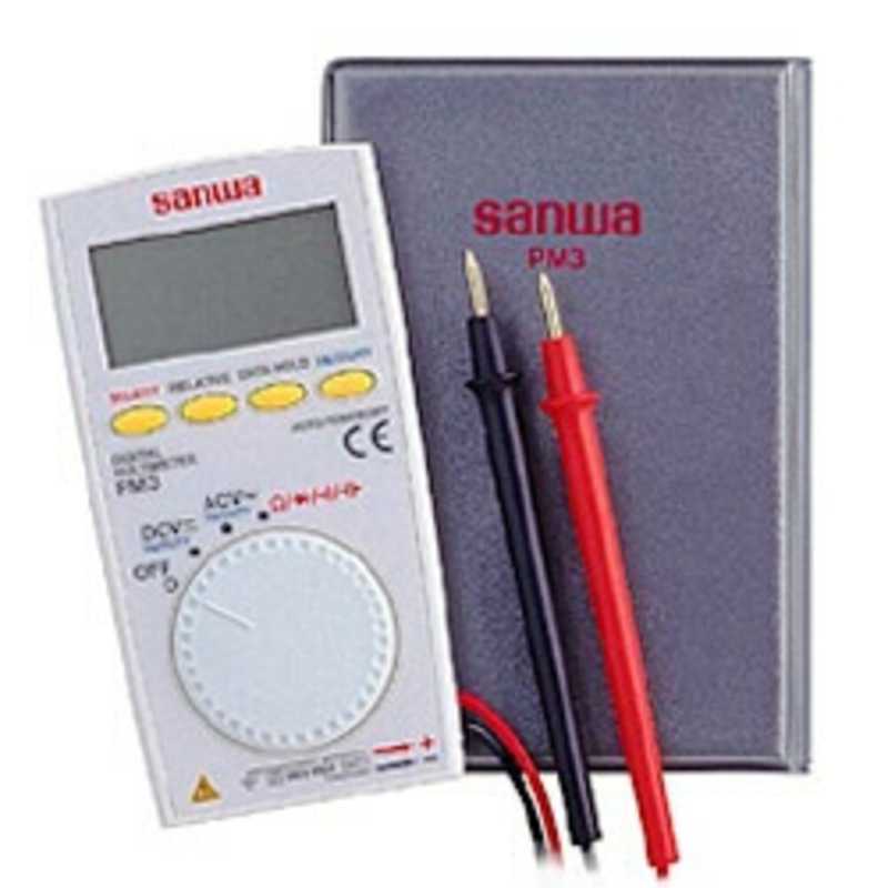 三和電気計器 超薄型多機能コンパクトデジタルマルチメータ PM3