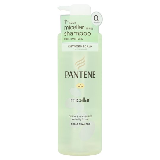 大人気新作 Pantene Pro-V 530ml Shampoo Scalp Extract Waterlily Moisturize & Detox Micellar シャンプー