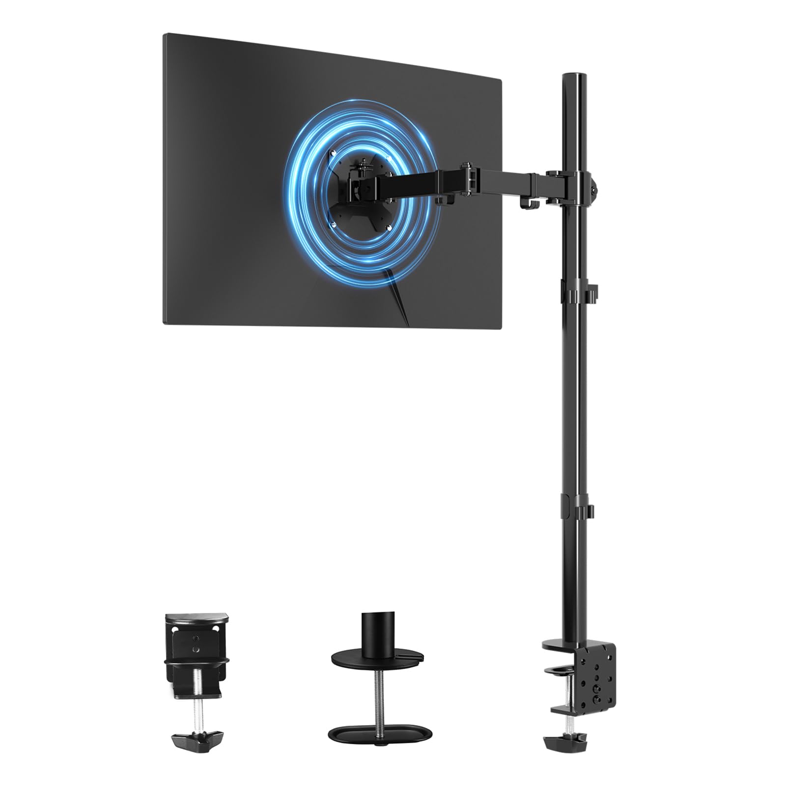 suptek PCモニターアーム ディスプレイアーム モニターアーム 液晶ディスプレイ スタンド 13-27インチ対応 水平多関節 グロメット式＆クランプ式 VESA規格75-100mm 耐荷重10K 4,876円