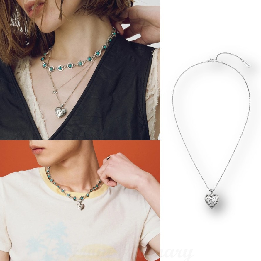 Navajo Symbol Heart Pendant Necklace#6762 14,784円