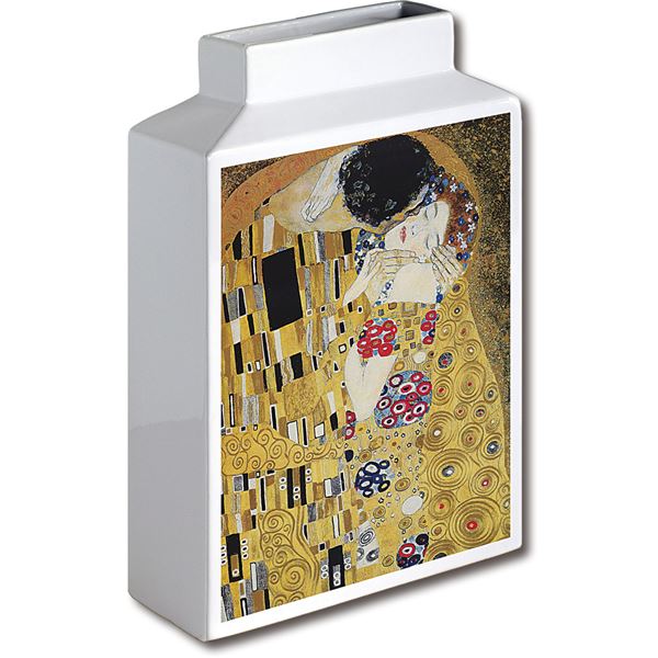 ミュージアムアート フラワーベース MV-05002 Lサイズ・タテ クリムト 「ザ・キス」 4,847円