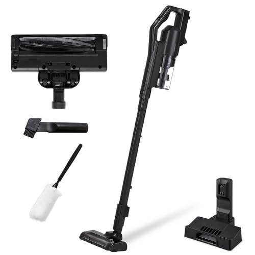 【静電モップ付き】アイリスオーヤマ 充電式サイクロンスティッククリーナー掃除機 コードレス サイクロン スティッククリーナー 人気 SCD-184PM-B ブラック