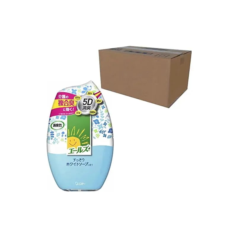 【即納】[ 介護用消臭剤 エールズ ]【ケース販売】 消臭力 介護用 置き型 すっきりホワイトソープ 400ml18個セット 介護 介護用品 消臭剤 消臭 芳香剤 6,277円