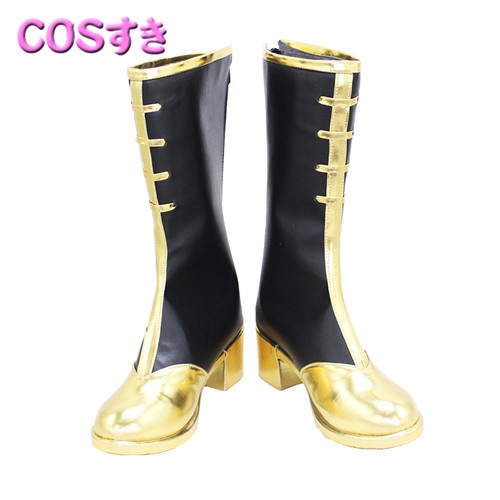 【全店任意2枚購入で100円OFF】バーチャル YouTuber 緑仙 りゅーしぇん コスプレブーツ 靴 ハロウイン パーティー 仮装