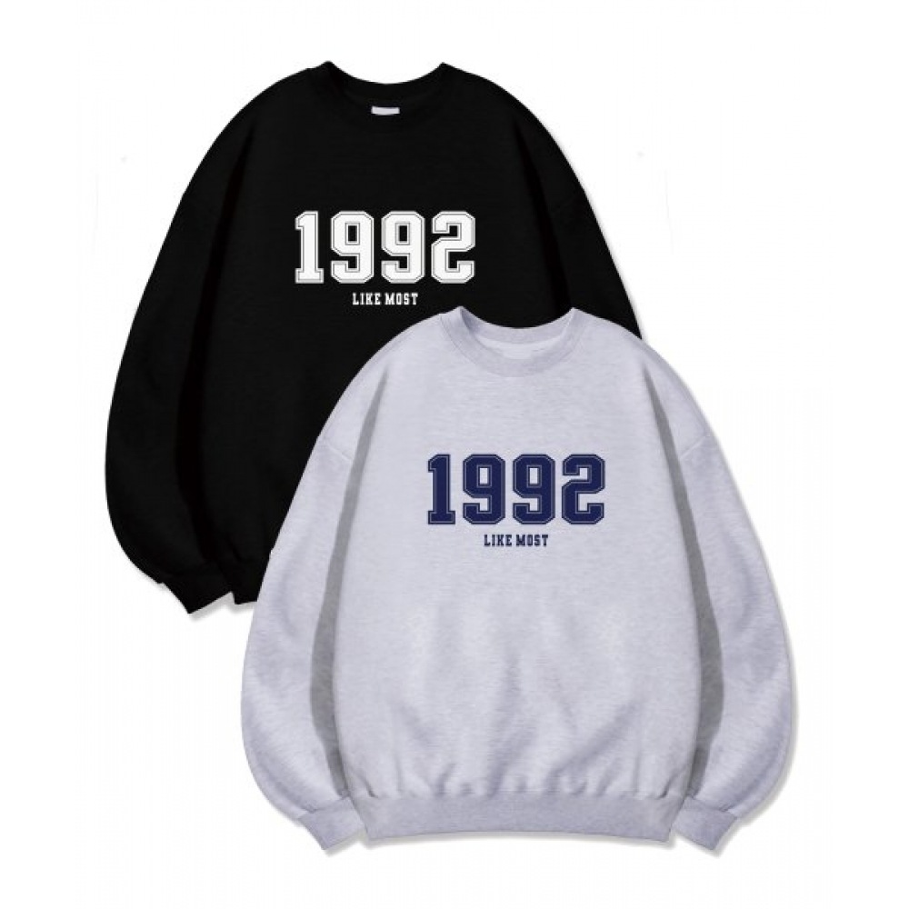 一番好き (一番好き) [2パック] 1992 オーバーフィットスウェットシャツ 3色