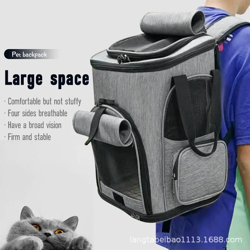 短納期 ペットリュック ペット 犬 猫 リュック 拡張版 キャリーバッグ ペットキャリー 折り畳み式 犬用 猫用 小型犬 小動物 旅行 通院 ペット お出かけ