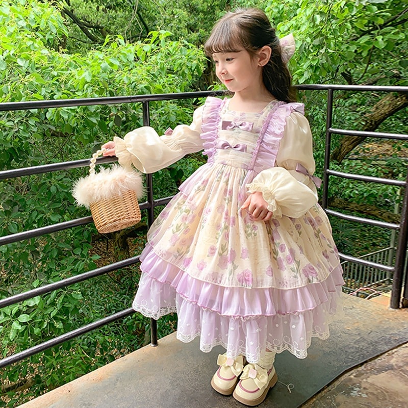 オリジナルデザイン子供用ロリータプリンセススカートチュチュスカート秋ベビーガールスカートチュチュドレス