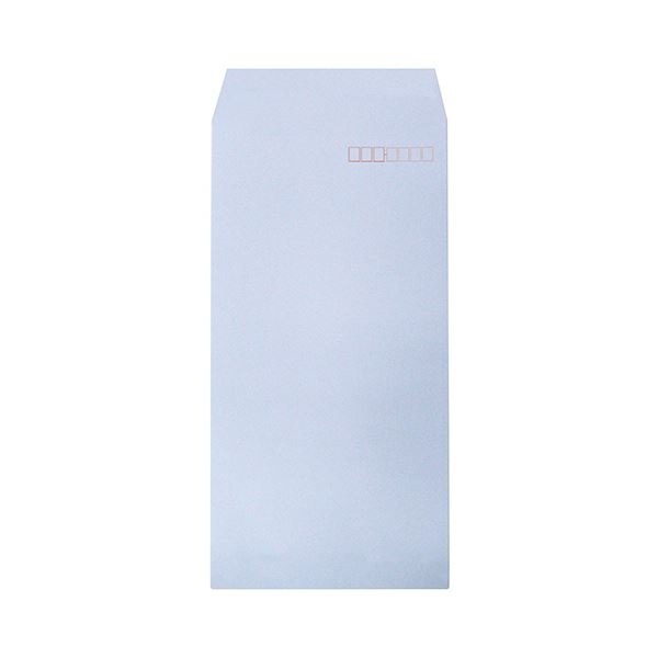 （まとめ） ハート 透けないカラー封筒 テープ付長3 パステルアクア XEP274 1パック（100枚） (×5セット)