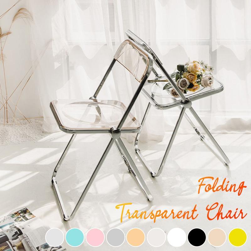 【国内即日発送】人気 クリアチェア パイプ椅子 クリア 椅子 チェア 北欧 ガラス 透明 折畳み おしゃれ シンプル 会議椅子 会議イス 韓国風インテリア