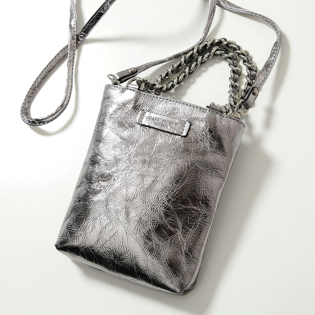 GIANNI CHIARINI ジャンニキアリーニ ショルダーバッグ CAMILLA カミッラ BS 9590 ARAMIS レディース ハンドバッグ 鞄 DARK-SILVER