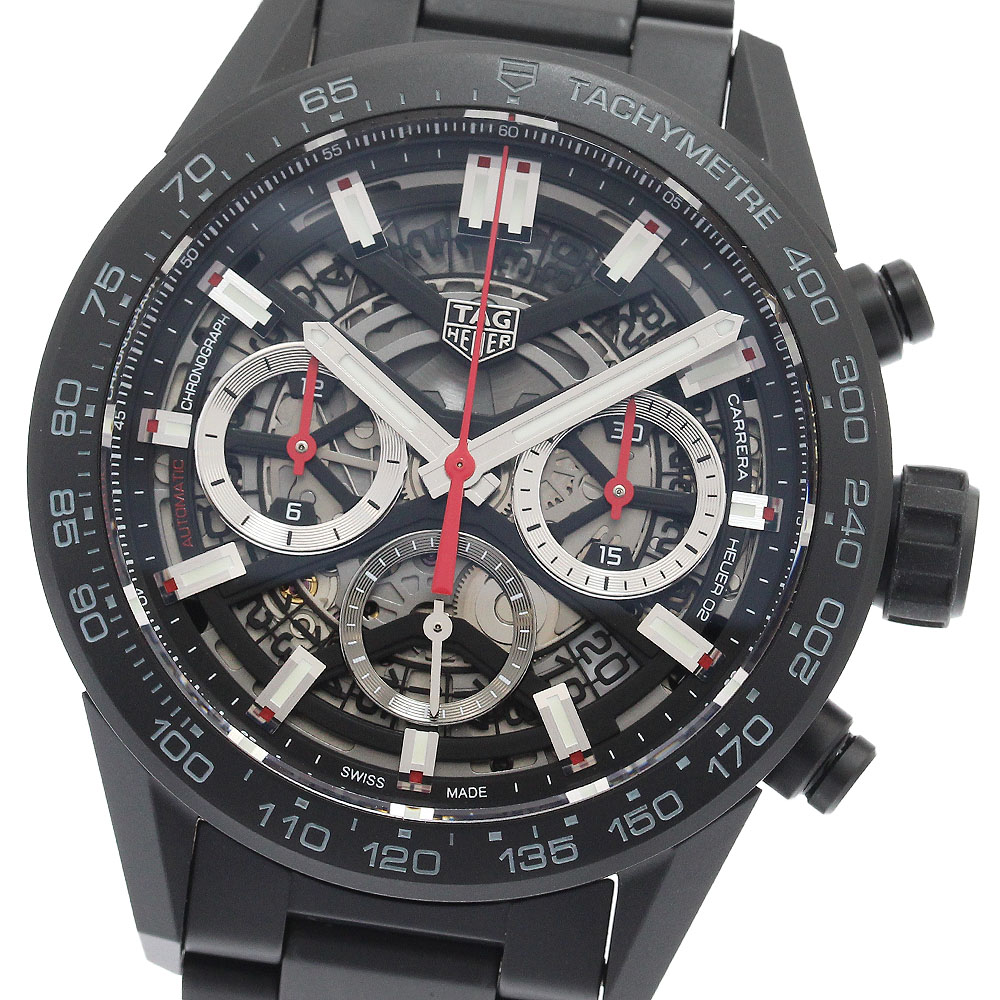 タグホイヤー TAG HEUER CBG2090.BH0661 カレラ キャリバー ホイヤー02 クロノグラフ 自動巻き メンズ 美品 箱・保証書付き_913565【中古】