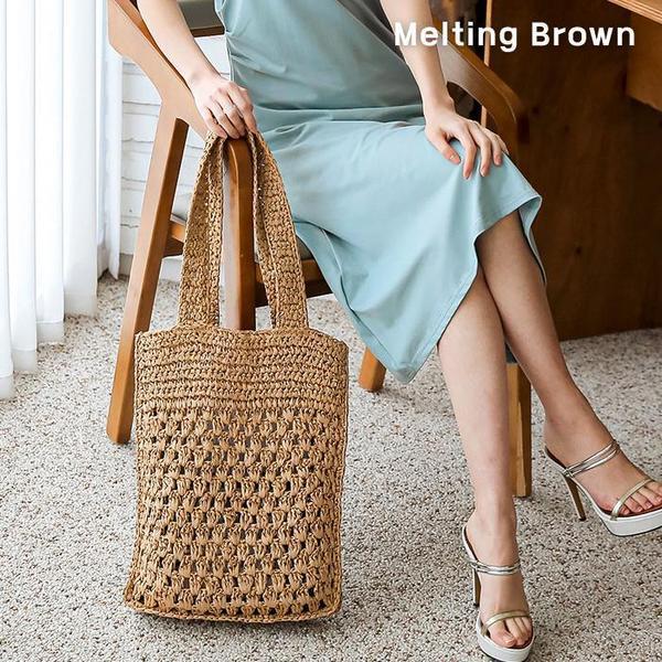 レディース夏ショルダーバッグ リゾートバッグ ラタンショルダーバッグ 4,723円