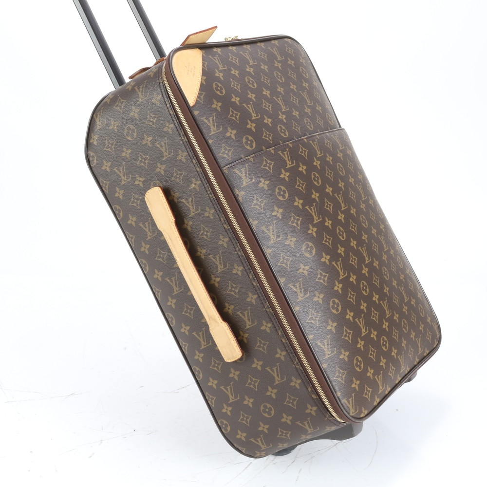 美品 モノグラム ペガス55 M23294 レザー×コーティングキャンバス スーツケース キャリーケース バッグ 出張 旅行 トランク メンズ EEE CQ7-4 中古 35,945円