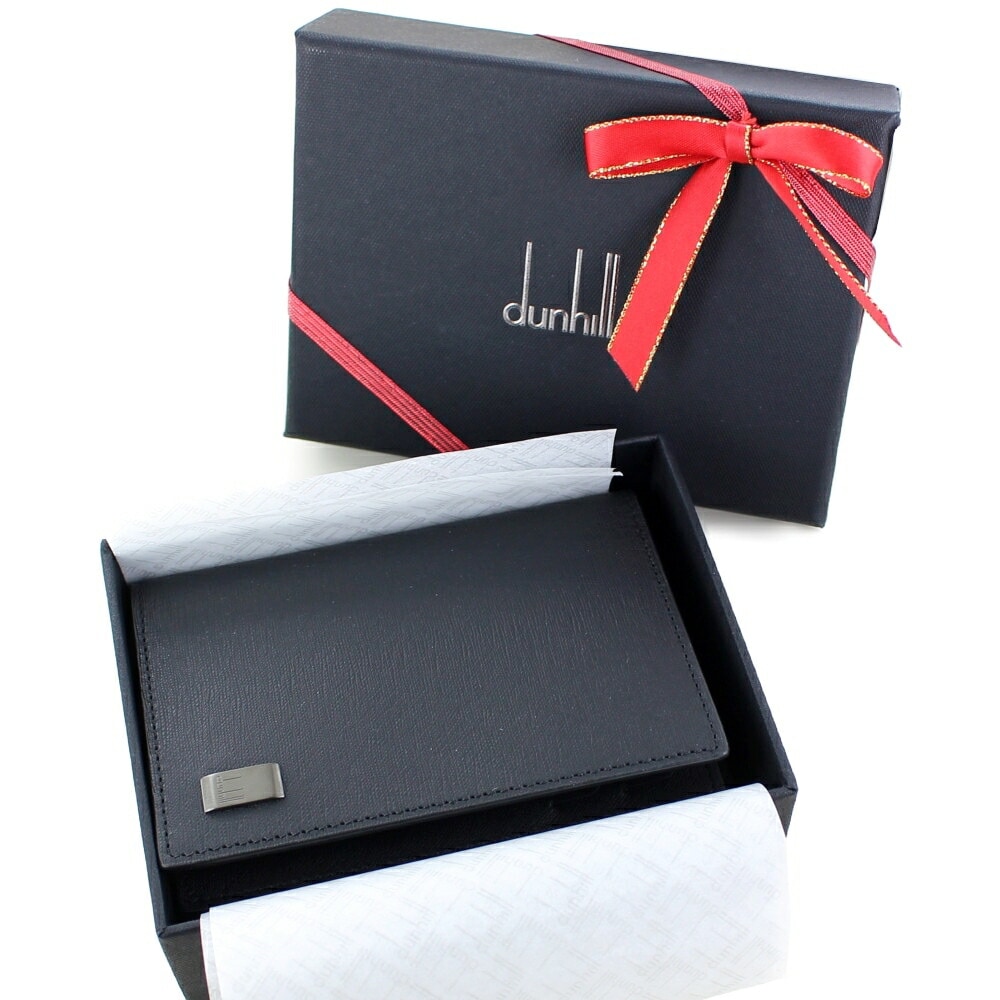 ラッピング済 ギフトセット 名刺入れ メンズ ブランド カードケース 革 ブラック シンプル スリム おしゃれ 男性 父 夫 誕生日 プレゼント 贈り物 就職祝い 卒業祝い 昇進祝い 手提げ紙袋付き 23,400円