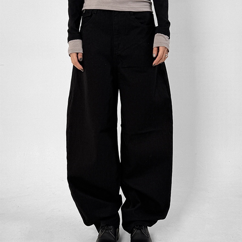 ヘリンボーン セミバルーンパンツ（3color）