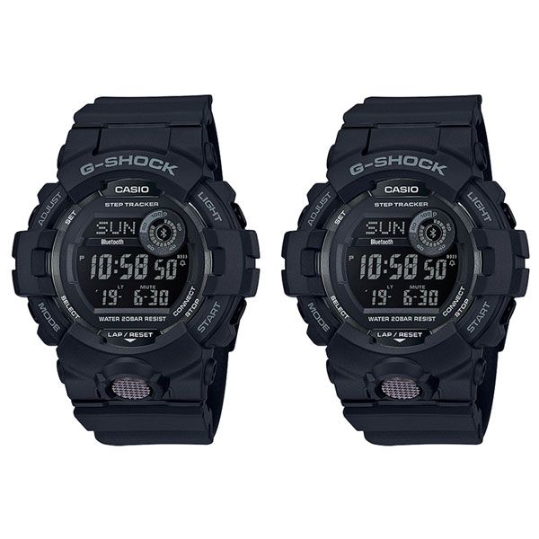 【同じが嬉しい！おそろいペア】二人でランニングやフィットネス CASIO カシオ G-SHOCK Gショック ジーショック 腕時計 手表 ペアウォッチ 同サイズ 2本セット スポーツ 歩数計 G-SQ