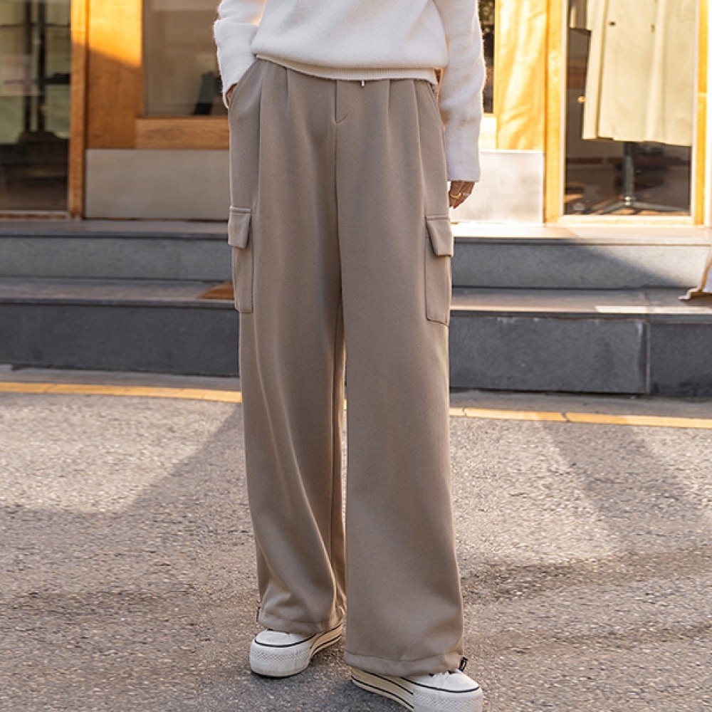 (NAK21) (M~L) バックバンディングアウトポケットジョガーパンツ NK33-P-15