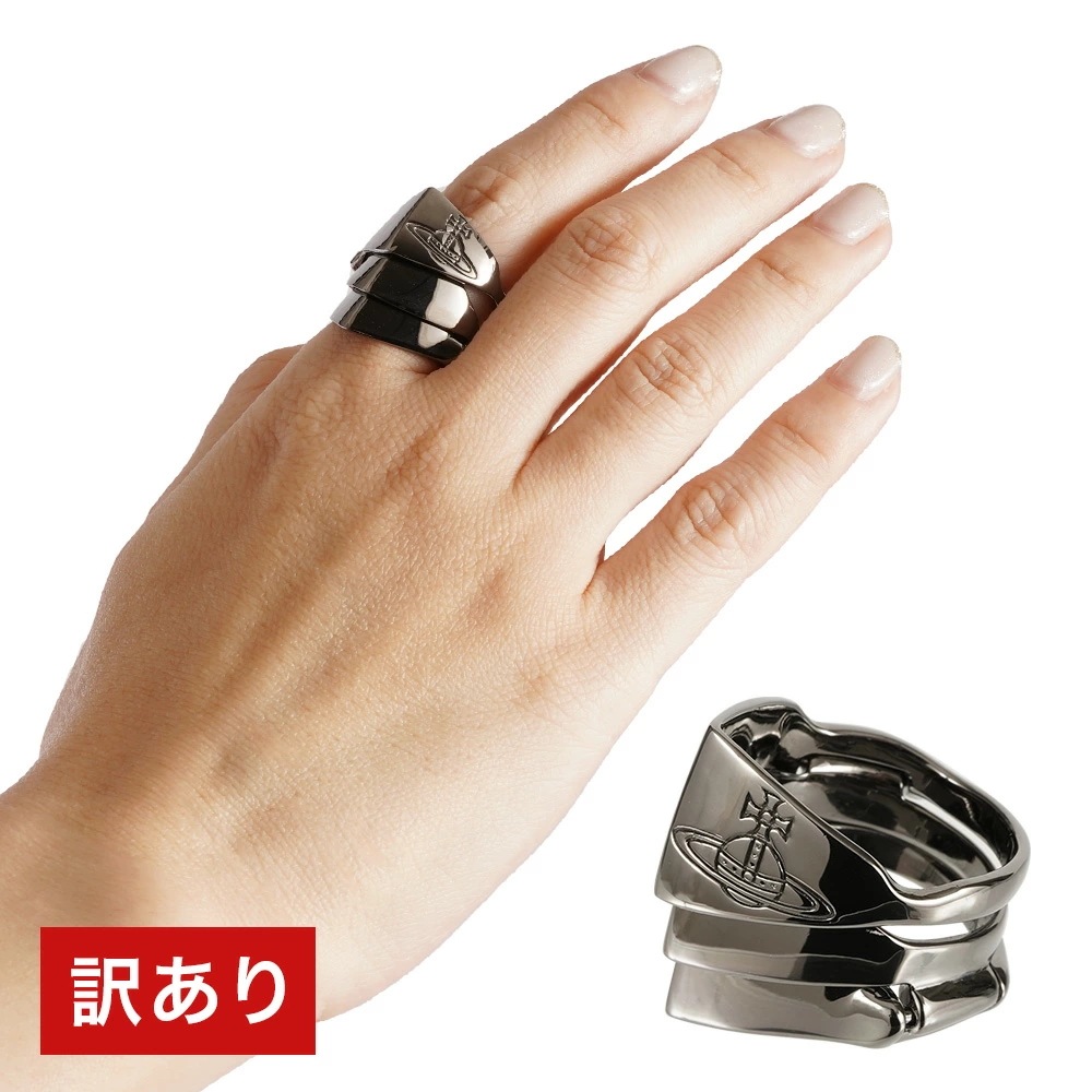 【訳アリ】【最短翌日着】 Vivienne Westwood ヴィヴィアンウエストウッド 指輪 アクセサリー ナックルダスターリング リング KNUCKLEDUSTER RING【vw-640100