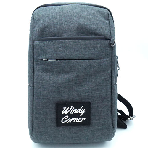 スキミング防止 防犯スリングバッグ WindyCorner(ウィンディコーナー) グレー