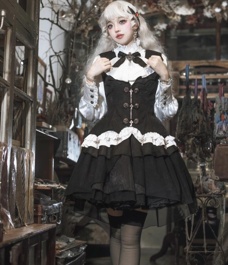 【新作登場 最安値!】202ロリータ ゴスロリ コスプレ メイド服 コスチューム 文化祭 学園祭 衣装 仮装 ハロウィン おすすめ 可愛い 長袖 ドレス　日常　写真　舞台　花嫁　洋服　新販　ハ