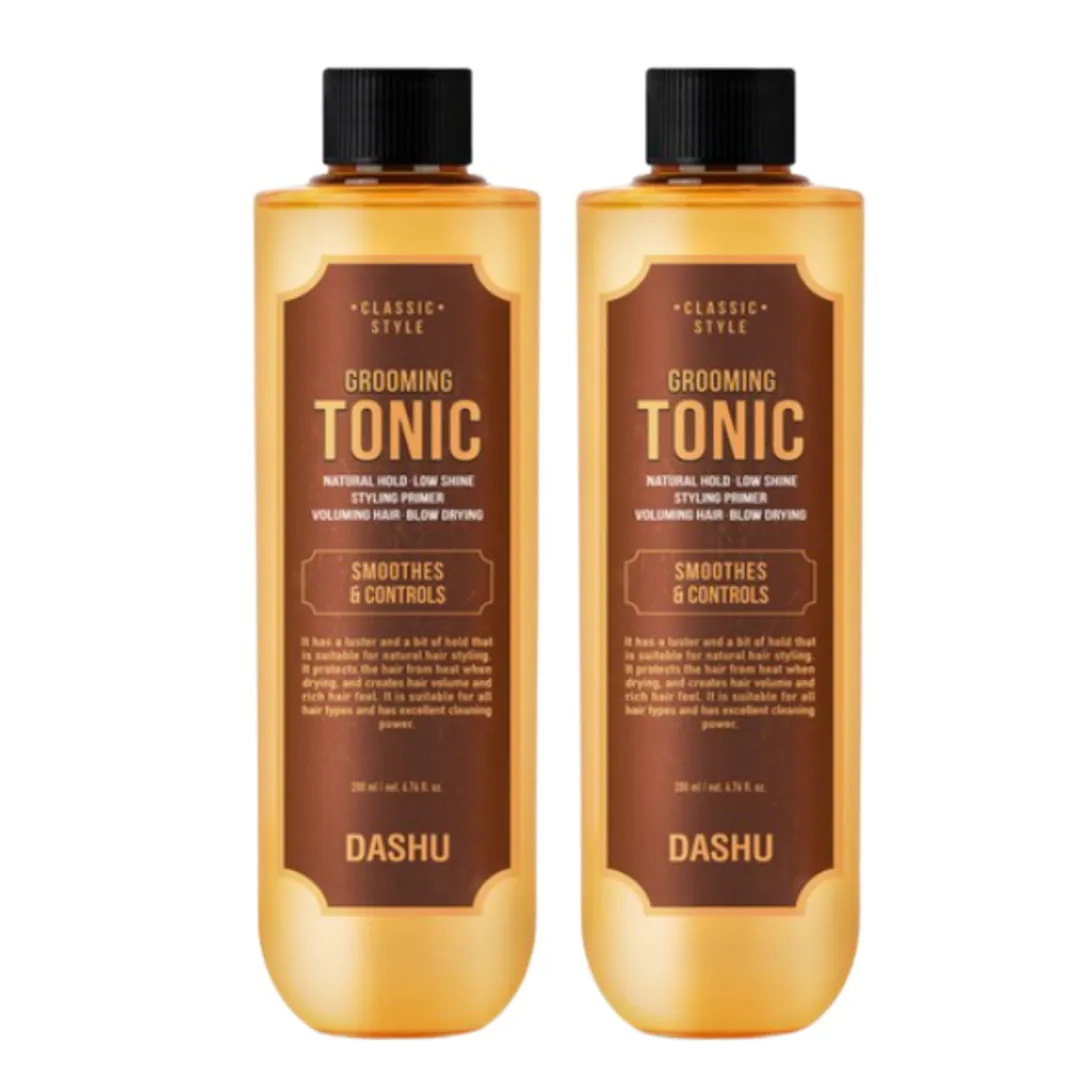 クラシックスタイル ボリュームグルーミングトニックウォーター ヘアワックス 200ml×2本 ナチュラルホールド・低ツヤ スタイリングプライマー ブロー用ボリュームアップ トニック仕上げ 薄毛・直毛