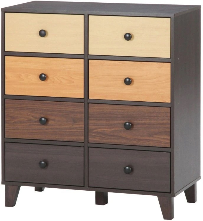 タンス おしゃれ 4段 洋服 収納 幅80×奥行39×高さ89cm